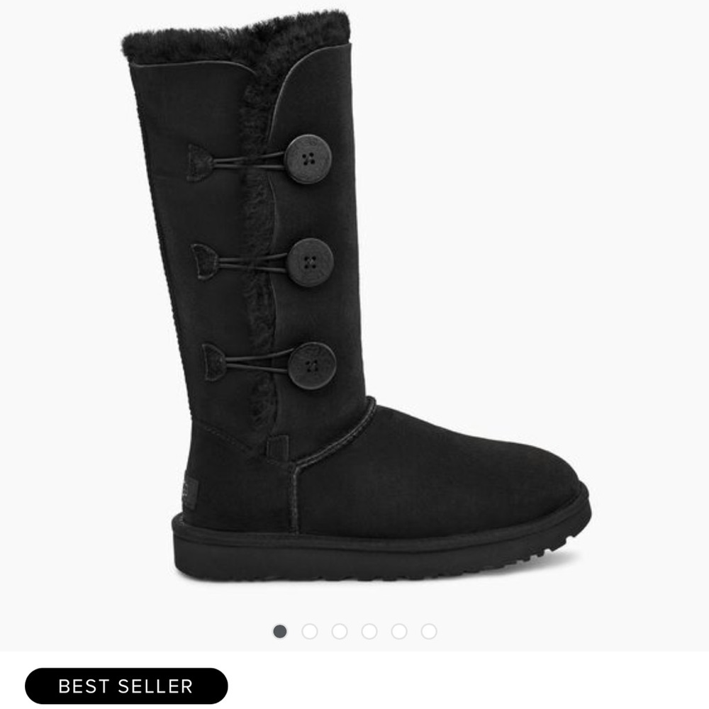 Ugg Black Triplet Bailey Button Boots